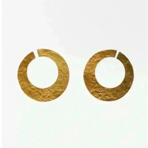 Zara open circle earring - Picture 2 of 3